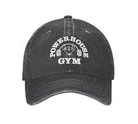 TeysHa Baseballkappe Hiphop Sonnenhut Powerhouse Gym Unisex-Stil Baseballkappe Lustige Distressed Denim Washed Caps Hut Vintage Outdoor Laufen Golf Snapback Cap Geburtstagsgeschenke für Frauen Männer