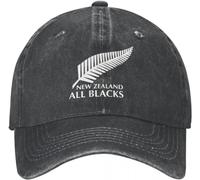 TeysHa Baseballkappe Snapback Sonnenhut Blacks Rugby Männer Frauen Baseballkappe Distressed Denim Caps Hut Mode Outdoor Workouts Geschenk Kopfbedeckung Geschenk Männer Frauen