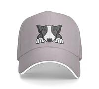 TeysHa Baseballkappe Snapback Sonnenhut grau weiß Bullterrier Baseball Cap Trucker Cap Cap süße Hüte für Männer Frauen Männer Frauen