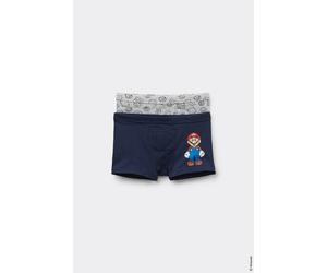Tezenis 2 Paar Jungen-boxershorts Aus Baumwolle Mit Super Mario-print Junge Blau 10-11