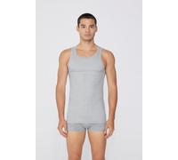 Tezenis Geripptes Tanktop Aus Baumwolle Mit Breiten Trägern Für Herren Mann Grau M