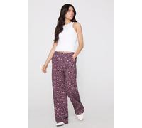 Tezenis Lange Gerade Geschnittene Hose Aus Viskosetuch Frau Violett M