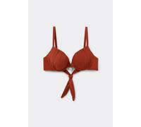 Tezenis Leicht Wattiertes Push-up-bikinioberteil Paradise Bay Rum Frau Braun 1