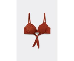 Tezenis Leicht Wattiertes Push-up-bikinioberteil Paradise Bay Rum Frau Braun 1