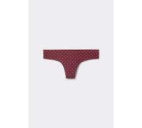 Tezenis Nahtlos Verarbeiteter Brazilian Slip Aus Bedruckter Mikrofaser Frau Rot L