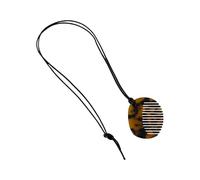 TFAOYS Trendsetzender Haarkamm, stabiler Acryl-Anhänger, Halskette, tragbares Schmuck-Accessoire mit stilvollen Stilen, elegantes Design, einzigartige Kamm-Designs, One Size, Wie beschrieben, Wie