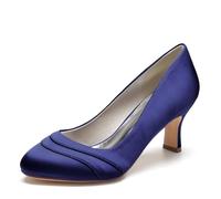 TFDRSEXVD Damen Pumps mit Absatz, 6,5 cm, mittelhoher Absatz, geschlossene Zehenpartie, Pumps für Büro, Arbeit, Elegante Pumps, Hochzeitsfeier,Dark Blue,38