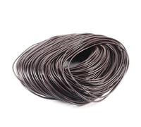 TGDGFKIAS Lederkette, Runde Tangas Aus Rindsleder for Die DIY-Schmuckherstellung, Mehrfarbig, 1-6 Mm X 2-5 M(Dark Brown,1mm X 5meters)