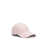 Tommy Hilfiger Kappe TH Elevated Chic Cap Damen Baumwolle Pink Einheitsgröße mit festem Schirm