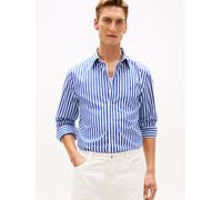 TH Flex Regular Fit Stripe Poplin Shirt Blau L