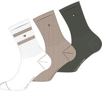 Socken TOMMY HILFIGER "TH KIDS SOCK 3P SPORT", Damen, Gr. 27-30, camel, Obermaterial: 74% Baumwolle, 24% Polyamid, 2% Elasthan, Socken Socken (49354010-27) camel