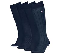 Tommy Hilfiger Kneehigh 4P Tin Giftbox M - lange Socken - Herren 43/46 Dark Blue