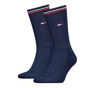 Socken TOMMY HILFIGER "TH UNI TJ SOCK 2P ICONIC", Damen, Gr. 39-42, blau (schwarz navy), Baumwollmischung, Socken, Verstärkte Ferse und Spitze für zusätzliche Strapazierfähigkeit (36732134-39) schwarz
