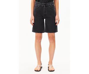 THAALINA MID WAIST JEANS-SHORTS | 100% recycelte Baumwolle - schwarz (31)