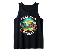 Thailand Sawadee Phuket Sonnenuntergang im tropischen Reiseinselstil Tank Top