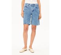 THALINAA MID WAIST JEANS-SHORTS | 100% recycelte Baumwolle - blau (32)