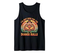 Thanksgiving Türkei Pilger Retro Ich Bin nur Hier für die Rolls Tank Top