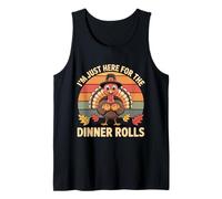 Thanksgiving Türkei Pilger Retro Ich Bin nur Hier für die Rolls Tank Top