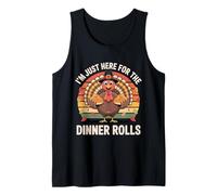 Thanksgiving Türkei Pilger Retro Ich Bin nur Hier für die Rolls Tank Top