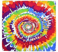 thb Richter Multifunktionstuch Bandana Nickituch Halstuch Kopftuch Zimmermanns- und Richtfesttücher 100% Baumwolle Mund-Nasen-Bedeckung Biker Rad Schweißtuch Stirnbänder (Regenbogenfarben-4#)