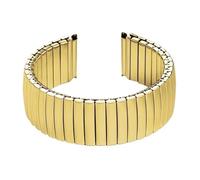 THBGTCNQ Elastisches Armband 12 mm 14 mm 16 mm 18 mm 20 mm 22 mm Edelstahl-Uhrenarmband Herren Damen Stretch-Armband-Zubehör(Gold,12mm)