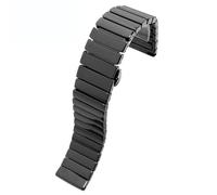 THBGTCNQ Keramik-Uhrenarmband, 16 mm, Armband, Uhrenarmband, 20 mm, 22 mm, Schnellverschluss-Uhrenarmband, 18 mm, weiß, schwarz, Uhrenarmband for Männer und Frauen(Black,18mm)