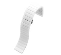 THBGTCNQ Keramik-Uhrenarmband, 16 mm, Armband, Uhrenarmband, 20 mm, 22 mm, Schnellverschluss-Uhrenarmband, 18 mm, weiß, schwarz, Uhrenarmband for Männer und Frauen(White,20mm)
