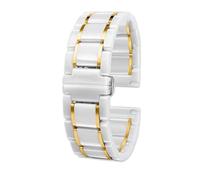 THBGTCNQ Keramik-Uhrenarmband 20 22 mm Ersatzarmband for Smartwatch Quarzuhr Herren Damen Universal-Uhrenzubehör(White-G,22mm)