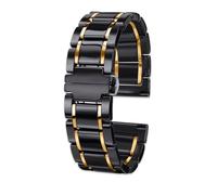 THBGTCNQ Keramik-Uhrenarmband 20 22 mm Ersatzarmband for Smartwatch Quarzuhr Herren Damen Universal-Uhrenzubehör(Black-G,16mm)