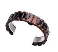 THBGTCNQ Uhrenarmband aus Holz, 22 mm, Schnellverschluss, Holzarmband, Unisex, Ersatzarmband, Faltschließe, geeignet for Smartwatch, traditionelle Uhr(Color A,22mm)