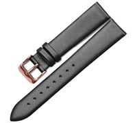 THBGTCNQ Uhrenarmband aus Leder mit Edelstahlschnalle, universelles Band, bequem, langlebig(A,15mm)