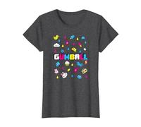 The Amazing World of Gumball Fun Drops T-Shirt, Damen, Anthrazit Meliert, 3XL