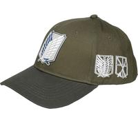 The Attack of Titans Wall Wappen Unisex Kappe Khaki, kaki, Einheitsgröße