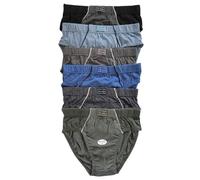 The Bakis Undercover Fashion 3/6/9/12 STK Herren Slips Unterhosen Sportslips Gestreift Gr.5(S)-13(6XL) (DE/NL/SE/PL, Alphanumerisch, 4XL, Große Größen, Regular, 9, Farben gemischt)