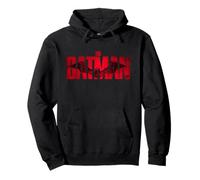 The Batman Crimson Drawn Bat Logo Pullover Hoodie