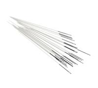 The Beadsmith ColorEYES Perlnadeln, Größe 10, 1 Packung (25 Nadeln), schwarze Spitze zur einfachen Größenidentifizierung, geeignet für Webstühle, Schmuckherstellung mit Rocailles