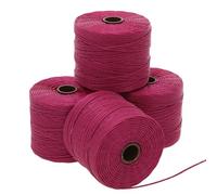 The Beadsmith S-Lon #18 Kordel, Weinbeer-Farbe, Tube mit 4 Spulen, 70 Meter, ideal zum Auffädeln von Perlenstickerei, Häkeln und Mikro-Makramee-Schmuck, kompatibel mit Kumihimo-Projekten