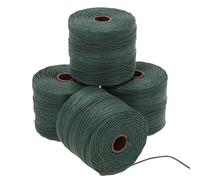 The Beadsmith S-Lon Perlenschnur - 0,5 mm gedrehte Nylonschnur zum Auffädeln, 4 Spulen, immergrüne Farbe, TEX210, 70 Meter pro Spule