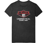 The Beastie Boys T-Shirt, Licensed to Ill Tour 1987, offizielles Produkt, Herren, Schwarz, Schwarz, XXL