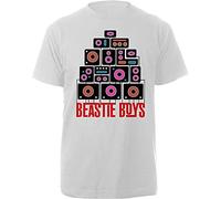 The Beastie Boys T Shirt Tape Band Logo Nue offiziell Herren Weiß L