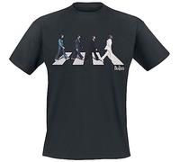 The Beatles Abbey Road Silhouette Männer T-Shirt schwarz XL 100% Baumwolle Band-Merch, Bands