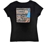 The Beatles Abbey Road Women's Short Sleeve Shirt Gr. 36, Schwarz - Schwarz