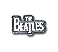 The Beatles Badge Weiß Drop T classic Band Logo Nue offiziell Metal Lapel Pin One Size