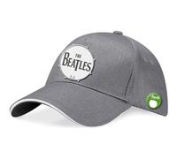 The Beatles Baseball Cap Classic Drum Band Logo Nue offiziell Grau Strapback One Size