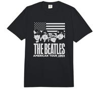 The Beatles - Beatles American Tour 1969 Gruppe mit Flagge Comfort Colors Adult Heavyweight T-Shirt