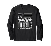 The Beatles - Beatles American Tour 1969 Gruppe mit Flagge Langarmshirt