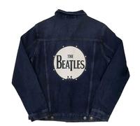 The Beatles Denim Jacke Drum Drop T Band Logo Nue offiziell Unisex Blau XL