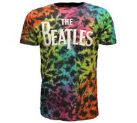The Beatles Dip Dye Logo T-Shirt - Offizielles Merchandise XXL Grau