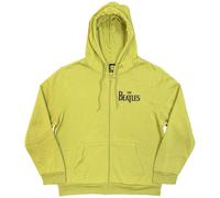 The Beatles Drop T Logo (Back Print) Green L Hoodie