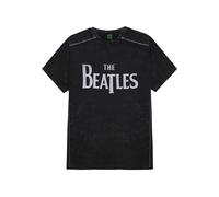 The Beatles - Drop T Logo Snow Wash - T-Shirt - Schwarz - S - 100% Baumwolle Schwarz S